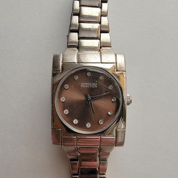 Kenneth Cole Reaction F3562621 Brown Dial Women’s Watch Working - Picture 9 of 10